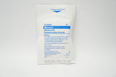 Baxter 5C4466P MiniCap with Povidone-Iodine Solution (x)